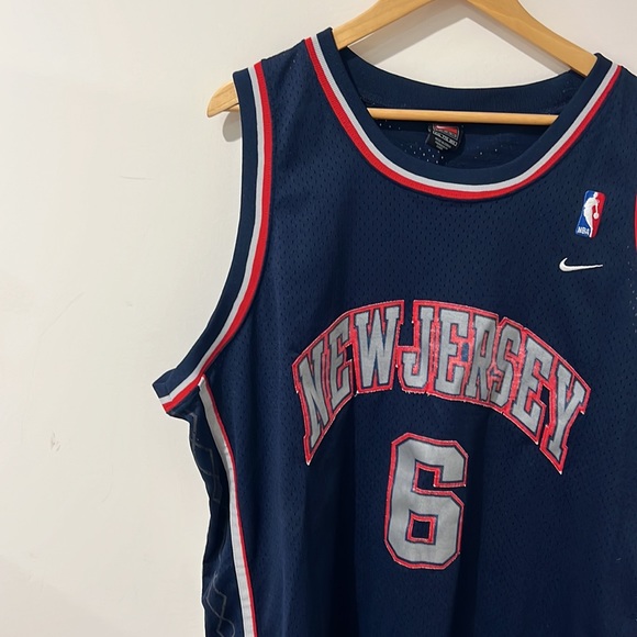 • Nike NBA • Mens Tank Top Jersey Blue New Jersey Martin 6 Red XXL - Picture 2 of 4